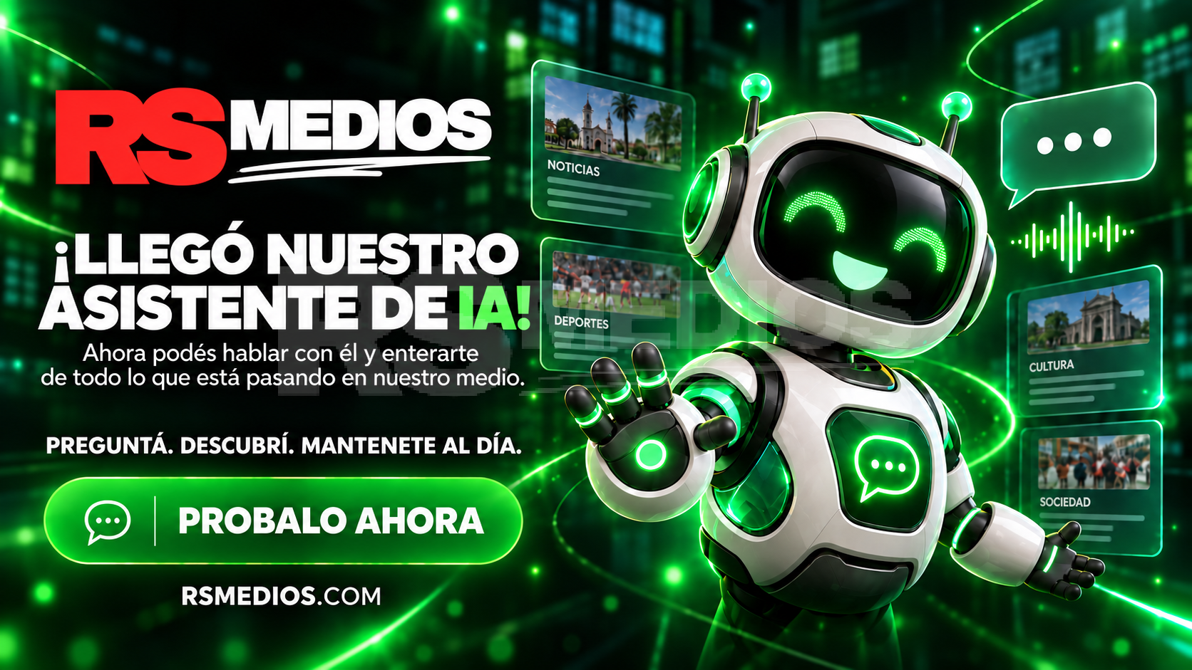 RS Medios incorpora inteligencia artificial a su portal multimedios potenciando la innovación en medios de comunicación.