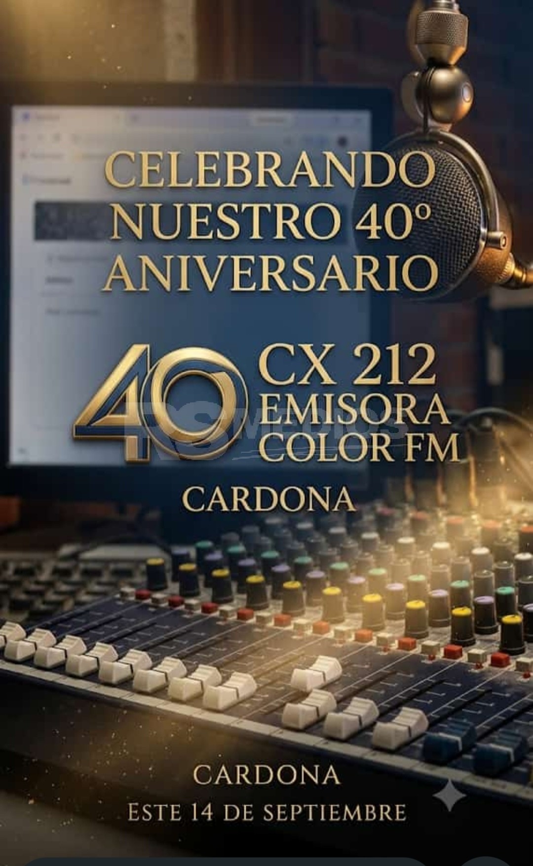 Emisora Color de Cardona celebra 40 años de trayectoria