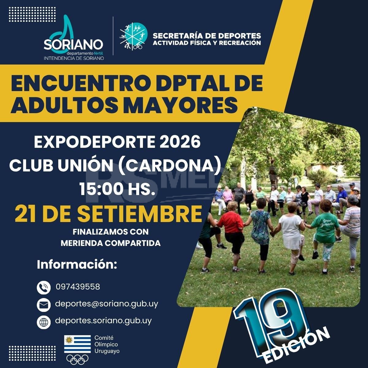 Adultos Mayores se reúnen en el Club Unión por Expodeportes 2026