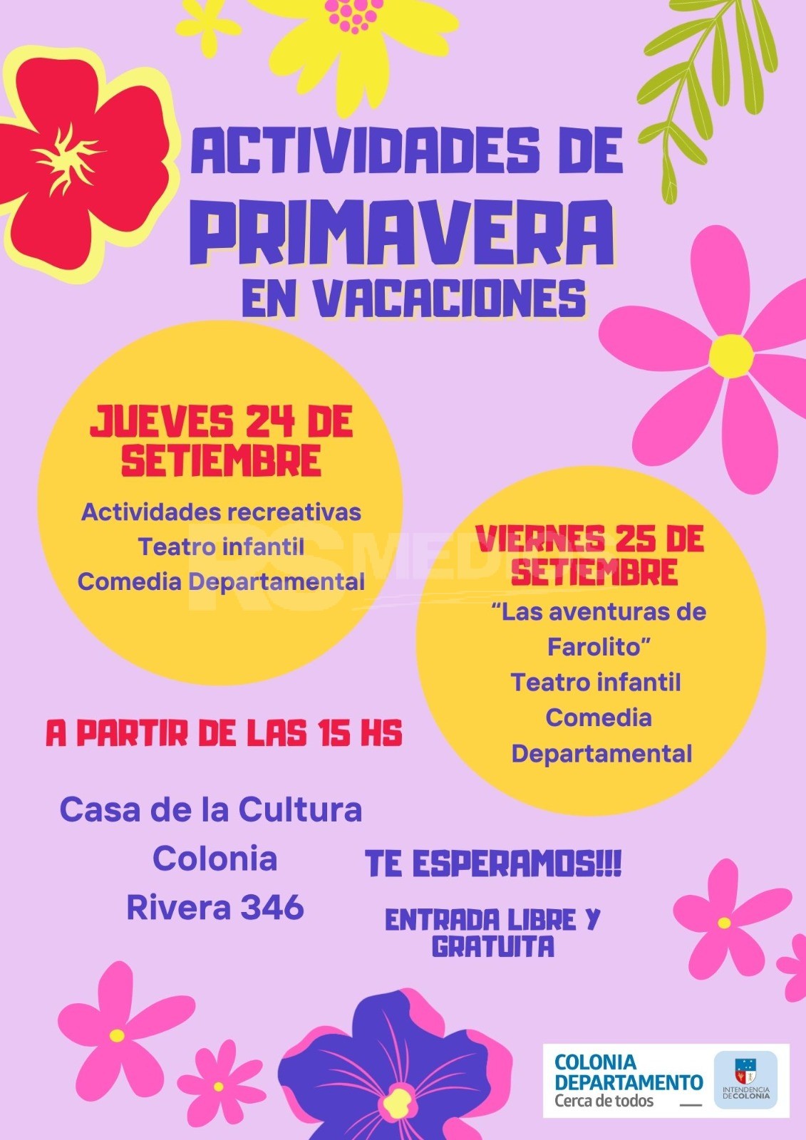 Colonia del Sacramento ofrece actividades gratuitas de primavera en la Casa de la Cultura