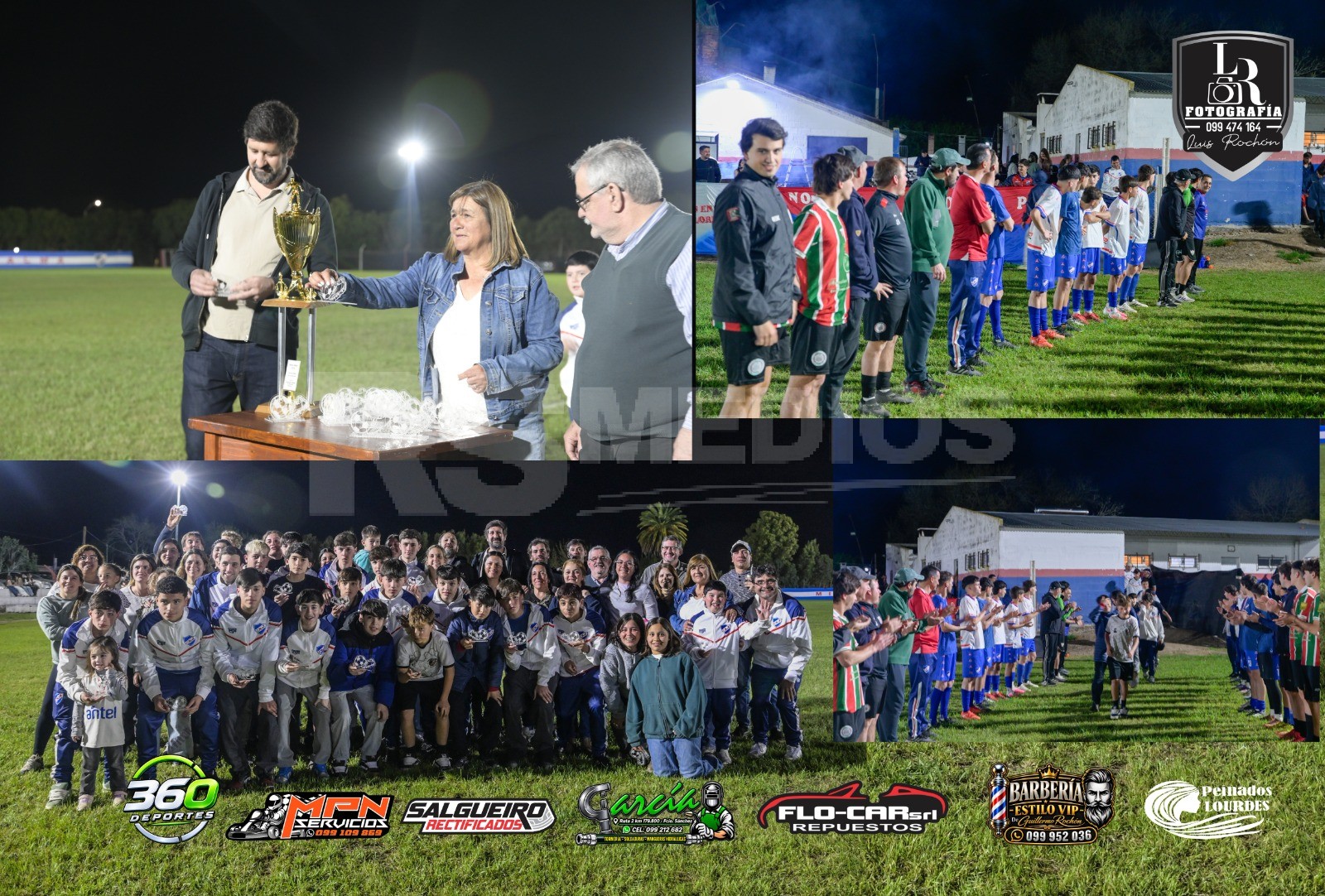 Reconocimiento a la Sub 15 de Nacional antes de la final de tercera división