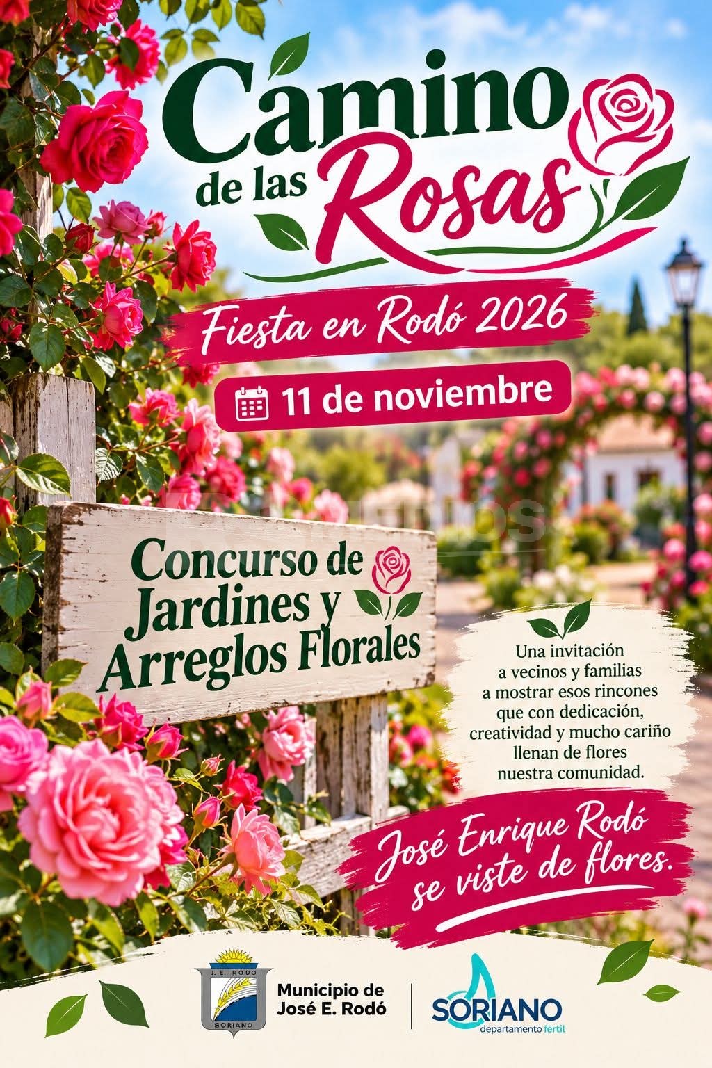 Rodó celebra su fiesta de las flores con concurso de jardines y arreglos