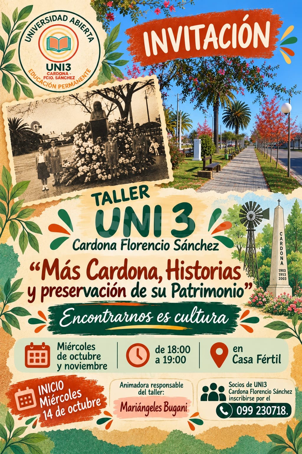 Inscripciones abiertas en Nuevo taller de UNI 3