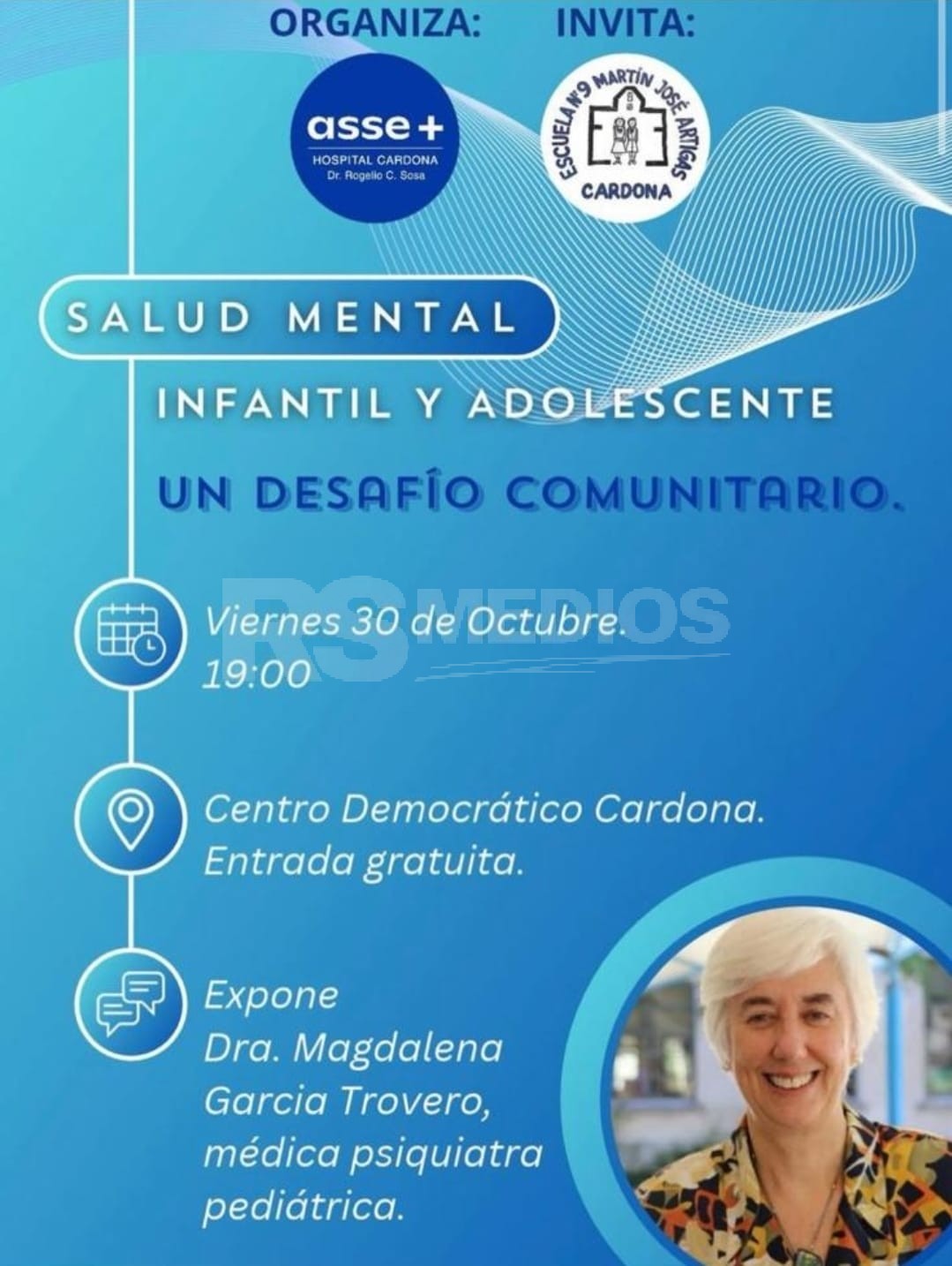 Charla sobre salud mental infantil y adolescente en Cardona