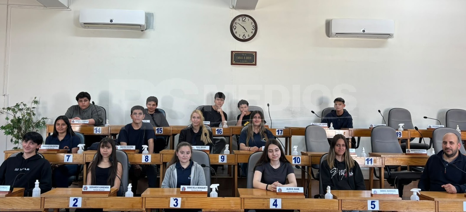 Estudiantes de Mercedes visitaron la Junta Departamental de Soriano