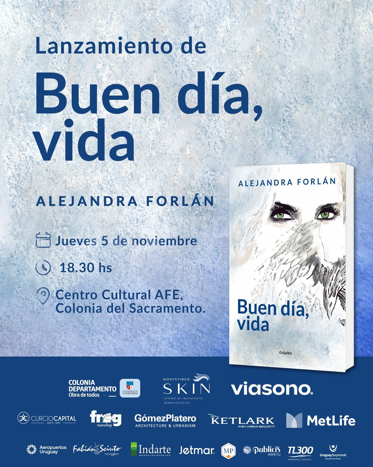Alejandra presenta "Buen día, vida" en Colonia del Sacramento